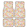 thumbnail image 1 of Naloa Afternoon Tea Car Foot Mat Set of 4 Pieces - Universal Floor Liner Neoprene Full Set Floor Mats for Cars Trucks SUV, 1 of 7