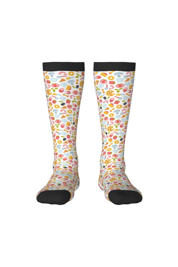 Afternoon Tea Thigh High Socks Extra Long Stretchy Sock Women Over Knee High Opaque Stocking Daily Wear