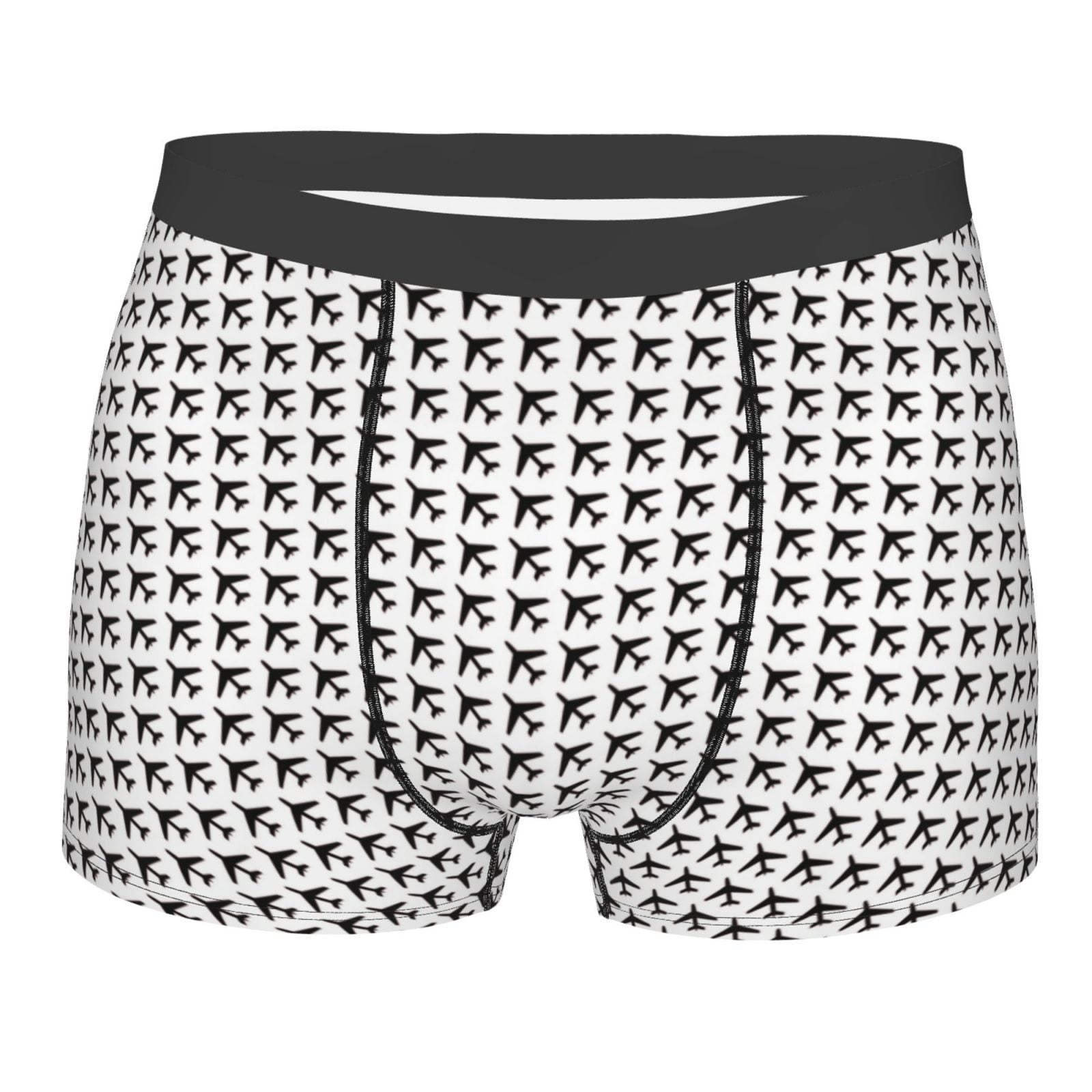 Naloa Airplane Print Mens Underwear - Boxers for Men, Classic Briefs ...