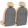 thumbnail image 1 of Naloa Airplane Routes Around The World 2Pcs Anti-Kick Back Seat Cover Kick Mat, Car Seat Protector with 3 Storage Pockets, 1 of 8