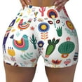 thumbnail image 1 of Naloa Alpaca Flower Biker Shorts for Women Seamless Scrunch Short Women’s Yoga Shorts for Gym Running Sport Shorts - Small, 1 of 9