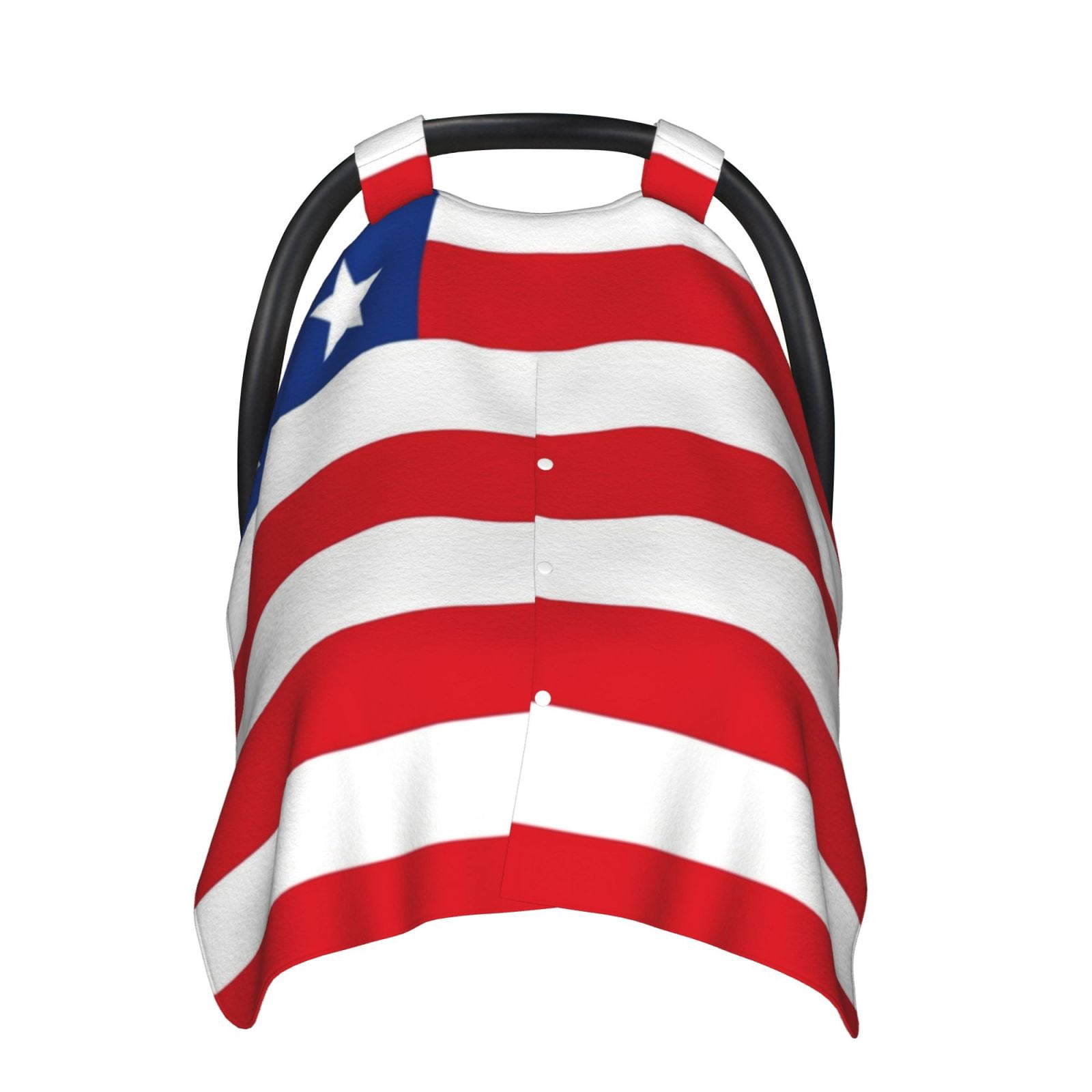 Naloa America Flags3 Baby Car Seat Cover, Breathable Baby Carrier Cover, Multiuse Baby Carrier Cover & Nursing Breastfeeding Cover
