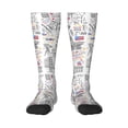 thumbnail image 1 of Naloa America Landmarks2 Thigh High Socks Extra Long Stretchy Sock Women Over Knee High Opaque Stocking Daily Wear, 1 of 6