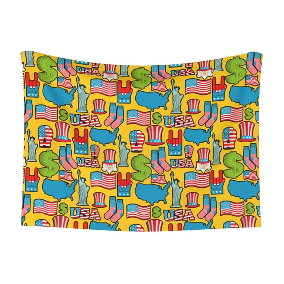 Naloa America Symbols Dog Blanket, 3 Sizes Cat Blanket for Indoor Cats Large Medium Small Dog Gifts-Small