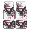 thumbnail image 1 of Naloa American Flag Eagle Art Car Foot Mat Set of 4 Pieces - Universal Floor Liner Neoprene Full Set Floor Mats for Cars Trucks SUV, 1 of 7