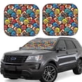 thumbnail image 1 of Naloa American Football 2 Piece Foldable Car Sun Shades, Car Windshield Sunshade, Front Window Sunshade for Car, Truck, SUV - Medium, 1 of 7