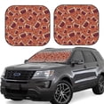thumbnail image 1 of Naloa American Football1 2 Piece Foldable Car Sun Shades, Car Windshield Sunshade, Front Window Sunshade for Car, Truck, SUV - Small, 1 of 7