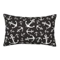 thumbnail image 1 of Naloa Anchor Pillowcase, Throw Pillowcase, Wrinkle-Free, Stain-Resistant with Hidden Zipper for Bedroom Sofa - 20"x30", 1 of 9