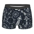 thumbnail image 1 of Naloa Anchor and Lighthouse Print Mens Underwear - Boxers for Men, Classic Briefs for Men, 1 of 9
