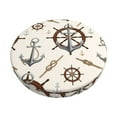 thumbnail image 1 of Naloa Anchor with Rope Round Bar Stool Cushion Cover 12-14 inch, Fits Kitchen, Office, Restaurant Chairs - 13 inch, 1 of 7