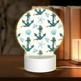 thumbnail image 1 of Naloa Anchors And Shells Acrylic LED Night Light Custom LED Lights Personalized Nightlight Customized Gifts for Family Couples Friends, 1 of 9