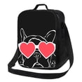 thumbnail image 1 of Naloa Animal Bulldog French Lunch box Lunch bag for men women Large capacity Lunchbox Insulated Lunch bag Lunch box cooler, 1 of 7