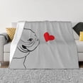 thumbnail image 1 of Naloa Animal Bulldog1 Flannel Fleece Throw Blanket for Bed Couch, Thick Blanket - All Seasons Suitable for Women, Men and Kids-60"x50", 1 of 6