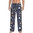 thumbnail image 1 of Naloa Animals And Wildflowers Pajama Pants Men, PJ Bottoms, Sleep & Lounge Pants-X-Large, 1 of 6