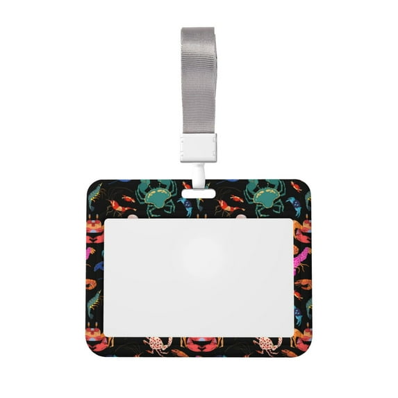 Naloa Animals Under Water Card Badge Holder Work Badge Sleeve for Office, School, Factory, ID Credit Cards, Driver Licenses and Passes