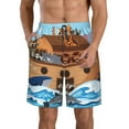 thumbnail image 1 of Naloa Animals on Noah's Ark Men's Beach Shorts, Surfing shorts, Swim trunks, Quick Dry Swim Trunks for Surfing Beach Fun - Small, 1 of 9