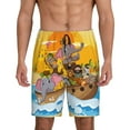 thumbnail image 1 of Naloa Animals on Noah's Ark1 Men's Short Pajama Pants, Lounge Comfort Shorts with Elasticized Waistband and Side Pockets - Medium, 1 of 9