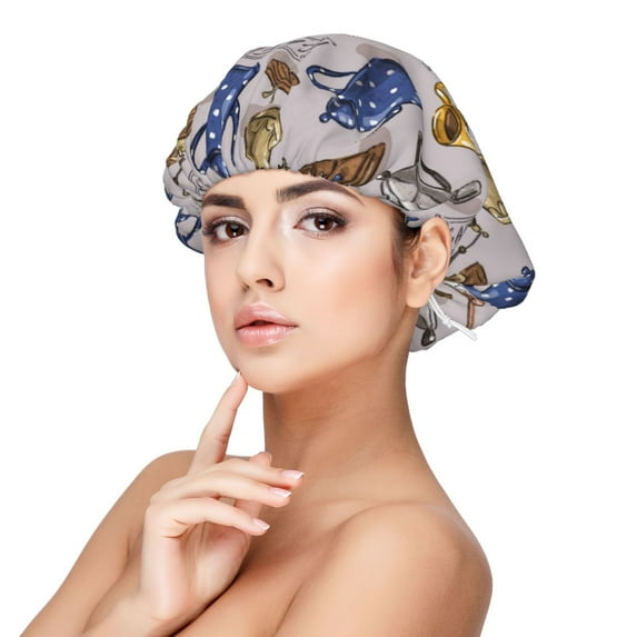 Naloa Antique Vintage Teapot Coffee Grinder Adjustable Hair Bonnet for Sleeping, Hair Wrap Sleep Cap Turban for Women Men, Curly Straight Hair Long Large Braid Unisex