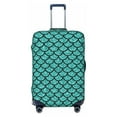 thumbnail image 1 of Naloa Aquamarine Glitter Elastic Suitcase Protector, Travel Suitcase Protector Cover Fits 18-32in Suitcase - Large, 1 of 9