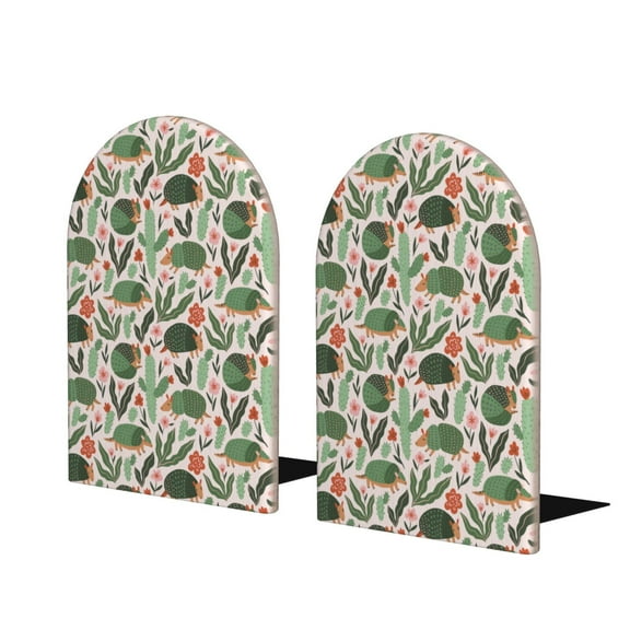 Naloa Armadillo 2 Pcs Bookend Large Capacity Office Book Ends for Home Office Library School Study Decoration