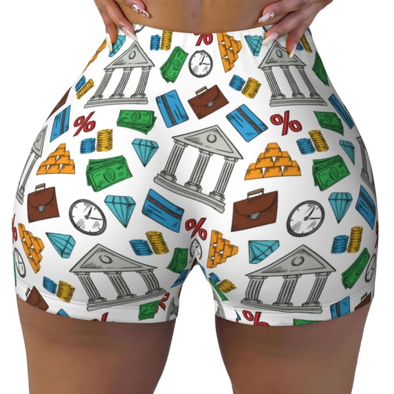 Naloa Art Of Livings Biker Shorts for Women Seamless Scrunch Short Women’s Yoga Shorts for Gym Running Sport Shorts - Medium
