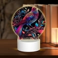 thumbnail image 1 of Naloa Artistic Colorful Bird Acrylic LED Night Light Custom LED Lights Personalized Nightlight Customized Gifts for Family Couples Friends, 1 of 9