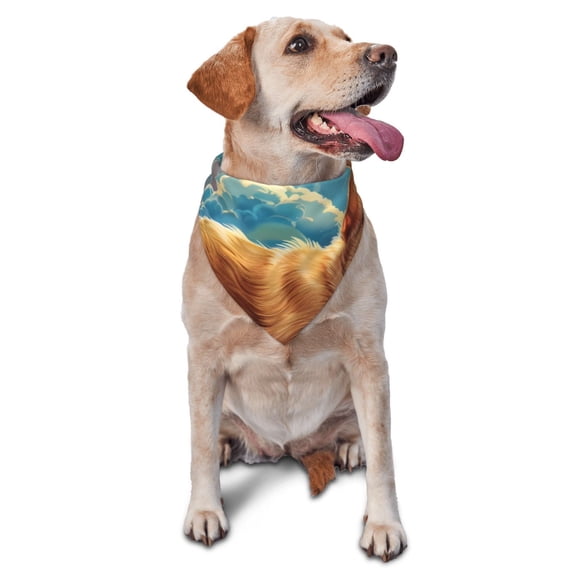 Naloa Artistic Starry Sky Cloud Dog Dog Bandanas 1PC Washable Triangle Dog Scarfs Premium Durable Fabric, for Small Medium Large Dogs and Cats