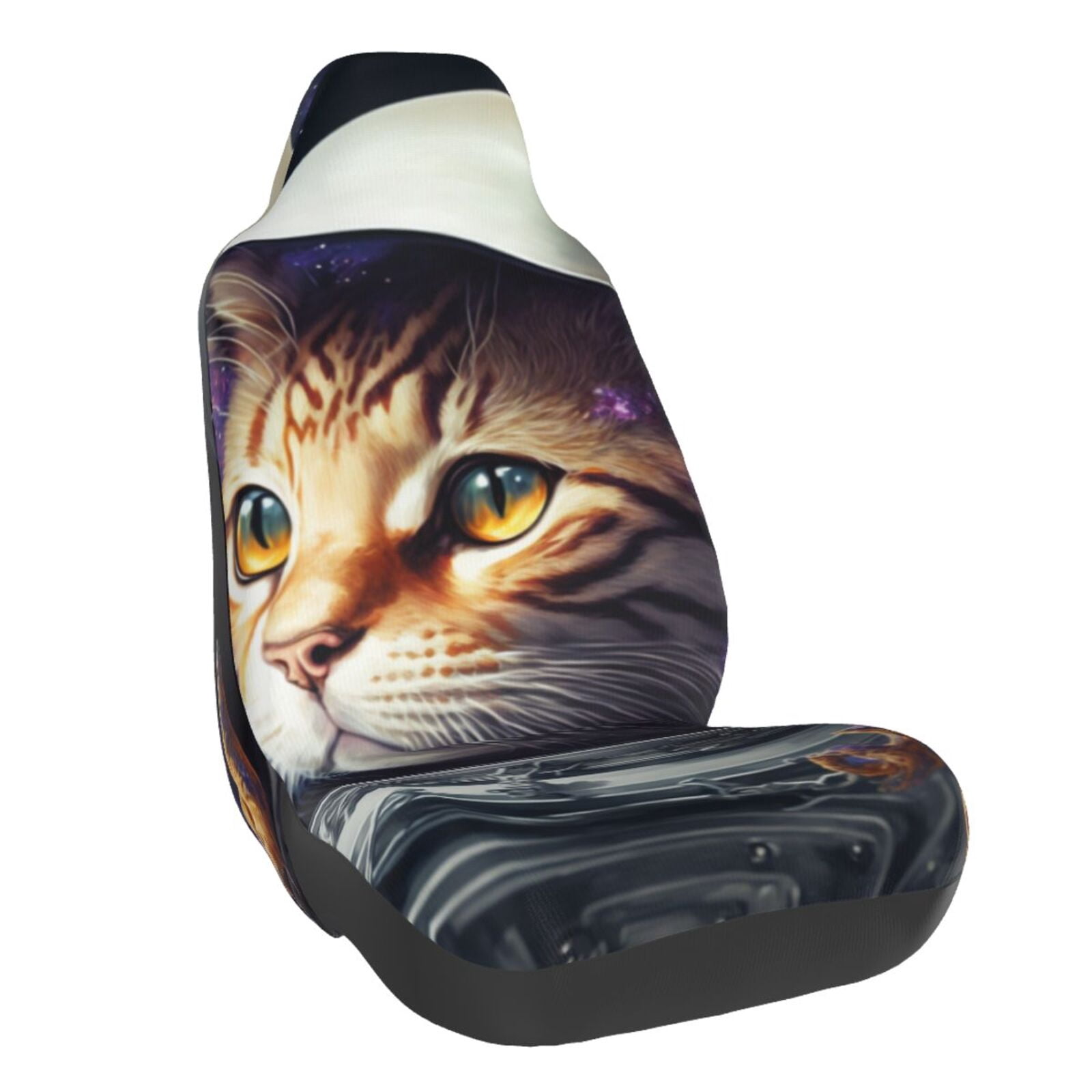 Yellow cat Car Seat Cover