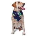thumbnail image 1 of Naloa Astronaut Dinosaur and Space Dog Bandanas 1PC Washable Triangle Dog Scarfs Premium Durable Fabric, for Small Medium Large Dogs and Cats, 1 of 6