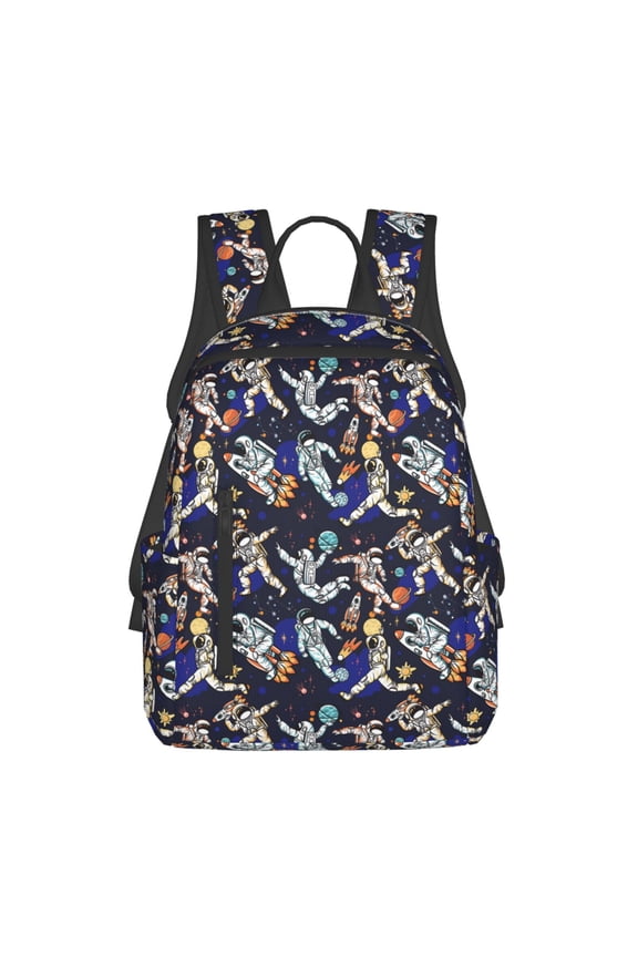 Astronauts in sport Print Lightweight DayBackpack Suitable for school, work, shopping, travel, etc.