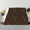 thumbnail image 1 of Naloa Autumn Brown Plants Flannel Fleece Throw Blanket for Bed Couch, Thick Blanket - All Seasons Suitable for Women, Men and Kids-50"x40", 1 of 6