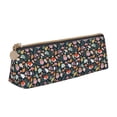 thumbnail image 1 of Naloa Autumn Fox Owl Print Leather Pencil Case - Portable Big Capacity Pencil Pouch Organizer Bag Stationery Bag for Work & Office Pencil Pen Case, 1 of 5