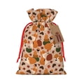 thumbnail image 1 of Naloa Autumn Fox Pumpkin Lazy Drawstring Christmas Bags, 3D Xmas Gift Bags, Christmas Wrapping Bags, Xmas Goodie Bags, Treat Pouch Bags, Party Favor Bags-Medium, 1 of 9