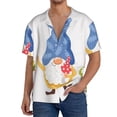 thumbnail image 1 of Naloa Autumn Funny Gnomes Men's Loose Fit Cuban Collar Short-Sleeve Shirt, Hawaiian Shirts, Mens Shirts Casual for Everyday Wear Outings-3X-Large, 1 of 5