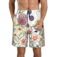 thumbnail image 1 of Naloa Autumn Garden Men's Beach Shorts, Surfing shorts, Swim trunks, Quick Dry Swim Trunks for Surfing Beach Fun - Large, 1 of 9
