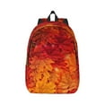 thumbnail image 1 of Naloa Autumn Leaf Canvas Backpack for Men Women Rucksack Casual Travel Daypack College Tote Satchel Bookbag for Teens-Small, 1 of 7