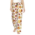 thumbnail image 1 of Naloa Autumn Leaves 1 Pajamas Pants for Women, Lounge for Women,Women’s Pajama Lounge Pants-X-Large, 1 of 6