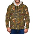 thumbnail image 1 of Naloa Autumn Leaves Owl Squirrel Men’s Hoodies, Zip up Hoodie, Sweatshirts,Hoodies for Men Sizes S-3XL-Small, 1 of 5