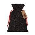 thumbnail image 1 of Naloa Autumn Leaves1 Drawstring Christmas Bags, 3D Xmas Gift Bags, Christmas Wrapping Bags, Xmas Goodie Bags, Treat Pouch Bags, Party Favor Bags-Medium, 1 of 9