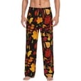 thumbnail image 1 of Naloa Autumn Maple Leaves A Pajama Pants Men, PJ Bottoms, Sleep & Lounge Pants-X-Large, 1 of 6