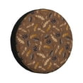 thumbnail image 1 of Naloa Autumn Pinecone Plants PVC Leather Spare Tire Wheel Cover Spare Tire Cover, for Car Truck SUV Camper Trailer Universal Fit(14-17in)-14 inch, 1 of 6