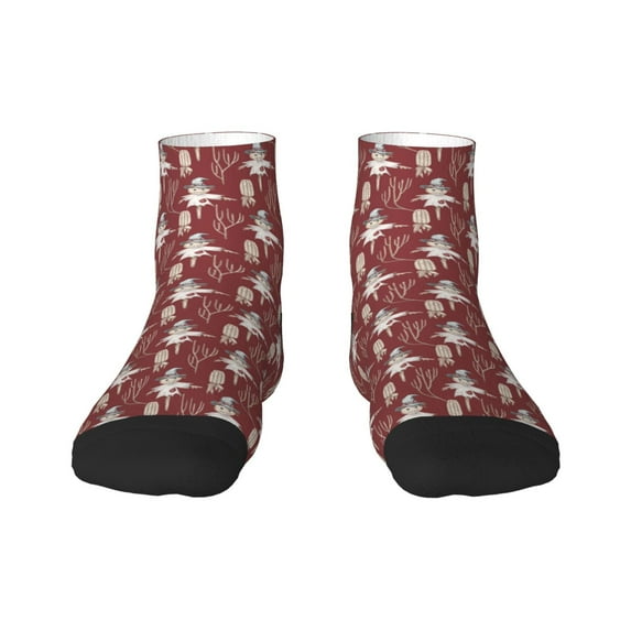 Naloa Autumn Scarecrow Harvest Joy Ankle Socks for Women Non Slip Socks No Show Socks Classic Low Cut Casual Socks Casual Socks