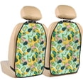 thumbnail image 1 of Naloa Avocado 2Pcs Anti-Kick Back Seat Cover Kick Mat, Car Seat Protector with 3 Storage Pockets, 1 of 8