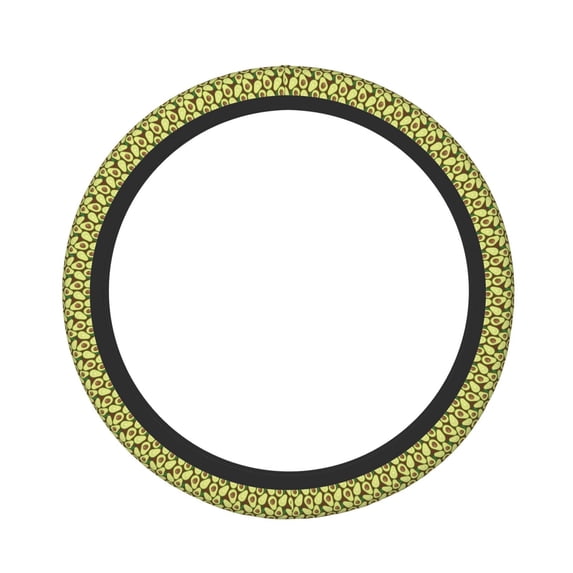Naloa Avocado Elastic Steering Wheel Cover, Auto Steering Wheel Cover – 15 Inch , Comfortable Grip, Fit Suvs,Vans Cars,Trucks
