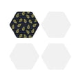 thumbnail image 1 of Naloa Avocado Leather Coasters for Drinks, Durable Drink Coasters 4 Set for Tabletop Protection, Luxurious Home Décor and Housewarming Gift ( {designName})Hexagon, 1 of 6
