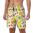 thumbnail image 1 of Naloa Avocado And Pineapple Print Men Swim Trunks with Compression Liner ,Board Shorts,Men's Swim Shorts with Drawstring and Elastic Waistband-3X-Large, 1 of 6