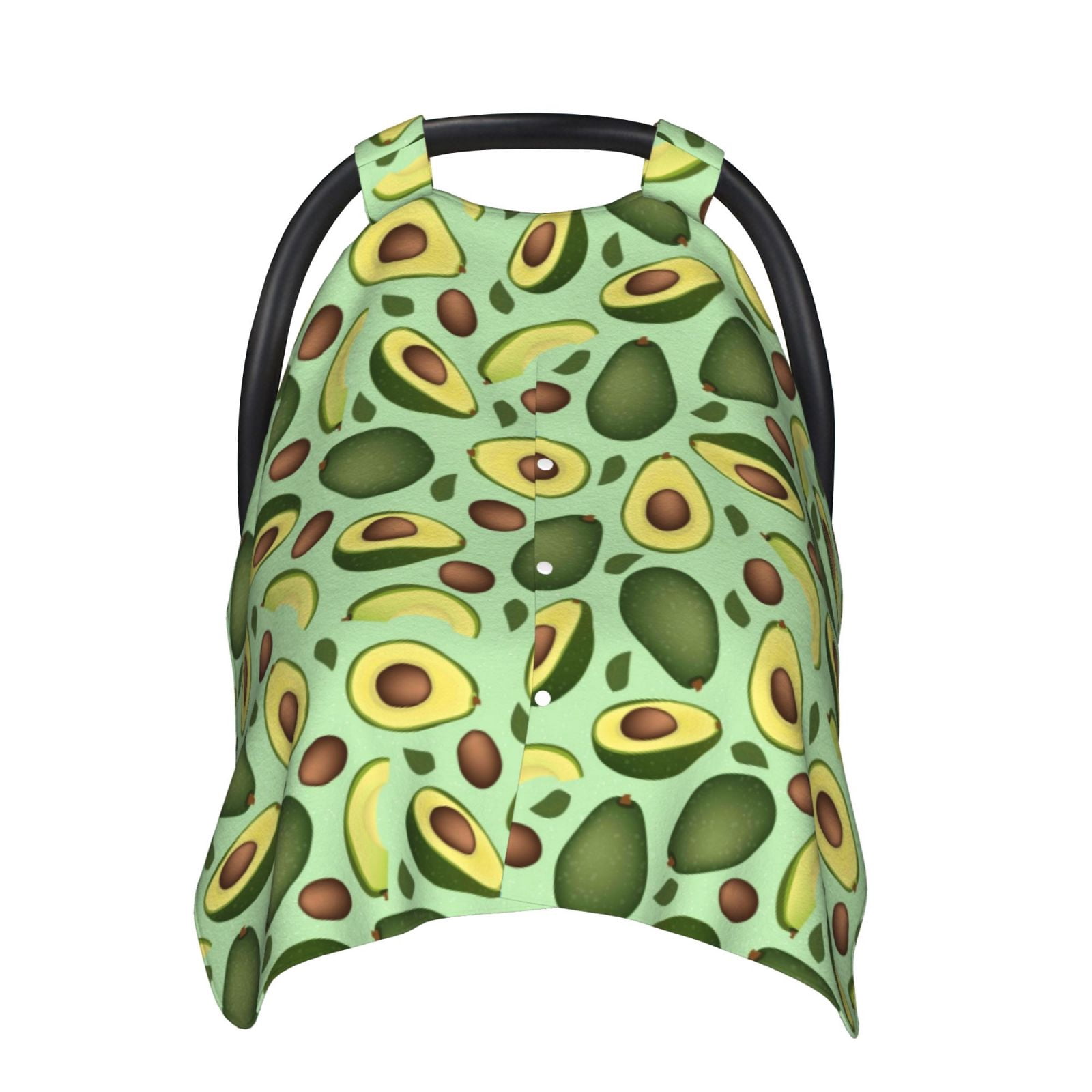 Naloa Avocado With Seeds Baby Car Seat Cover, Breathable Baby Carrier Cover, Multiuse Baby Carrier Cover & Nursing Breastfeeding Cover