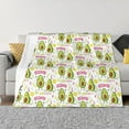 thumbnail image 1 of Naloa Avocado Work Out Flannel Blankets - Thick and Warm Blanket for Winter, Soft Fuzzy Plush King Blanket for All Seasons60"x50", 1 of 6