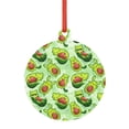 thumbnail image 1 of Naloa Avocado color cute animals Acrylic Santa Tree Decorations Christmas Hanging Pendant for Christmas Winter New Year Party Hanging Decorations-Round Shape, 1 of 7