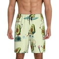 thumbnail image 1 of Naloa Avocado for Exercise Men's Short Pajama Pants, Lounge Comfort Shorts with Elasticized Waistband and Side Pockets - Large, 1 of 9
